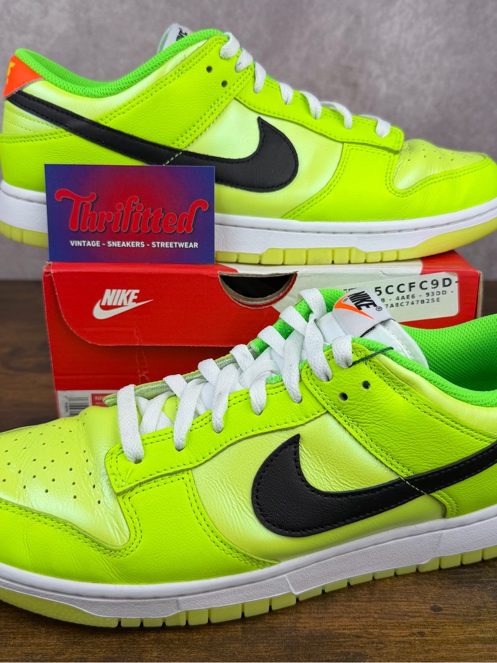Nike Dunk Low SE Splash Volt Size 11.5 FJ4610-702 Neon Men’s Sneakers OG Rare